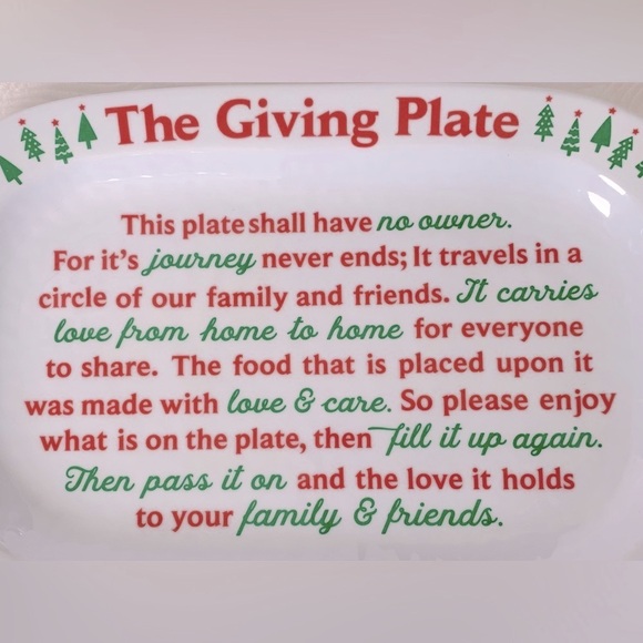 Christmas Holiday Giving Plates / Giving Platters  - set of 4 - Picture 4 of 6